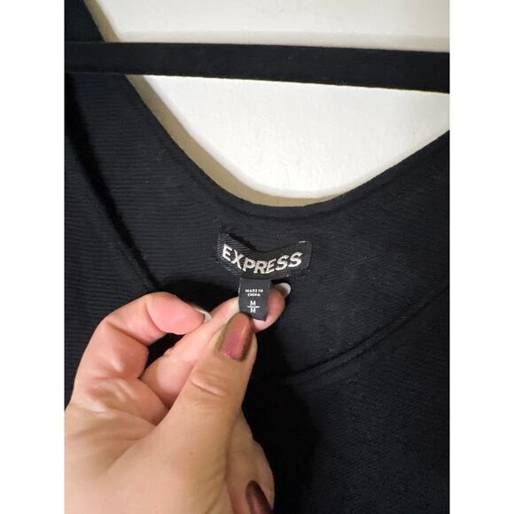 EXPRESS 3/4 Sleeve V-Neck Dolman Tunic Sweater - Picture 10 of 13